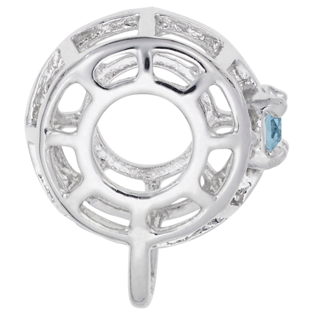 Rembrandt Charms - Caged Stone March Charmdrop - 9181-003 Rembrandt Charms Charm Birmingham Jewelry