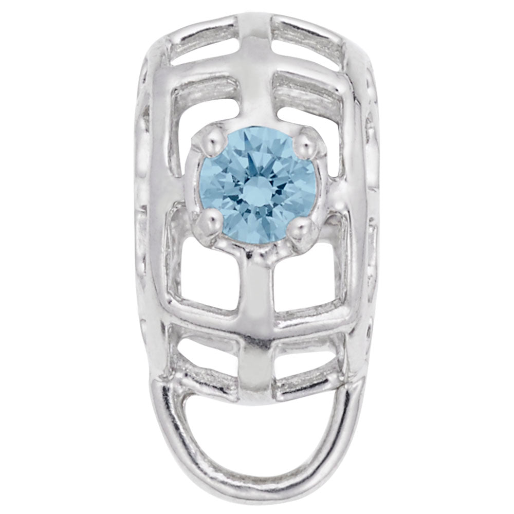 Rembrandt Charms - Caged Stone March Charmdrop - 9181-003 Rembrandt Charms Charm Birmingham Jewelry