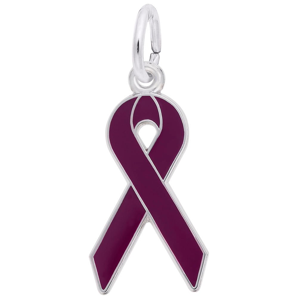 Rembrandt Charms - Cancer Awareness Ribbon Charm - 3801 Rembrandt Charms Charm Birmingham Jewelry