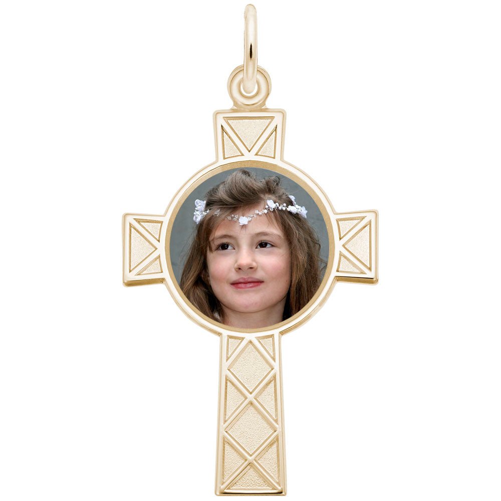 Rembrandt Charms - Celtic Cross Photoart Charm - 8622 Rembrandt Charms Charm Birmingham Jewelry