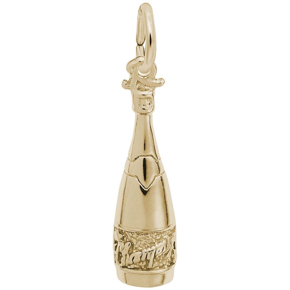 Rembrandt Charms - Champagne Bottle Charm - 8257 Rembrandt Charms Charm Birmingham Jewelry