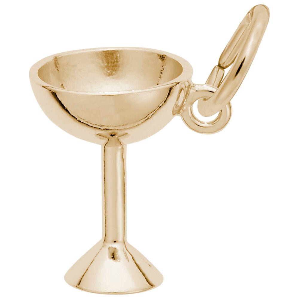 Rembrandt Charms - Champagne Glass Charm - 0456 Rembrandt Charms Charm Birmingham Jewelry