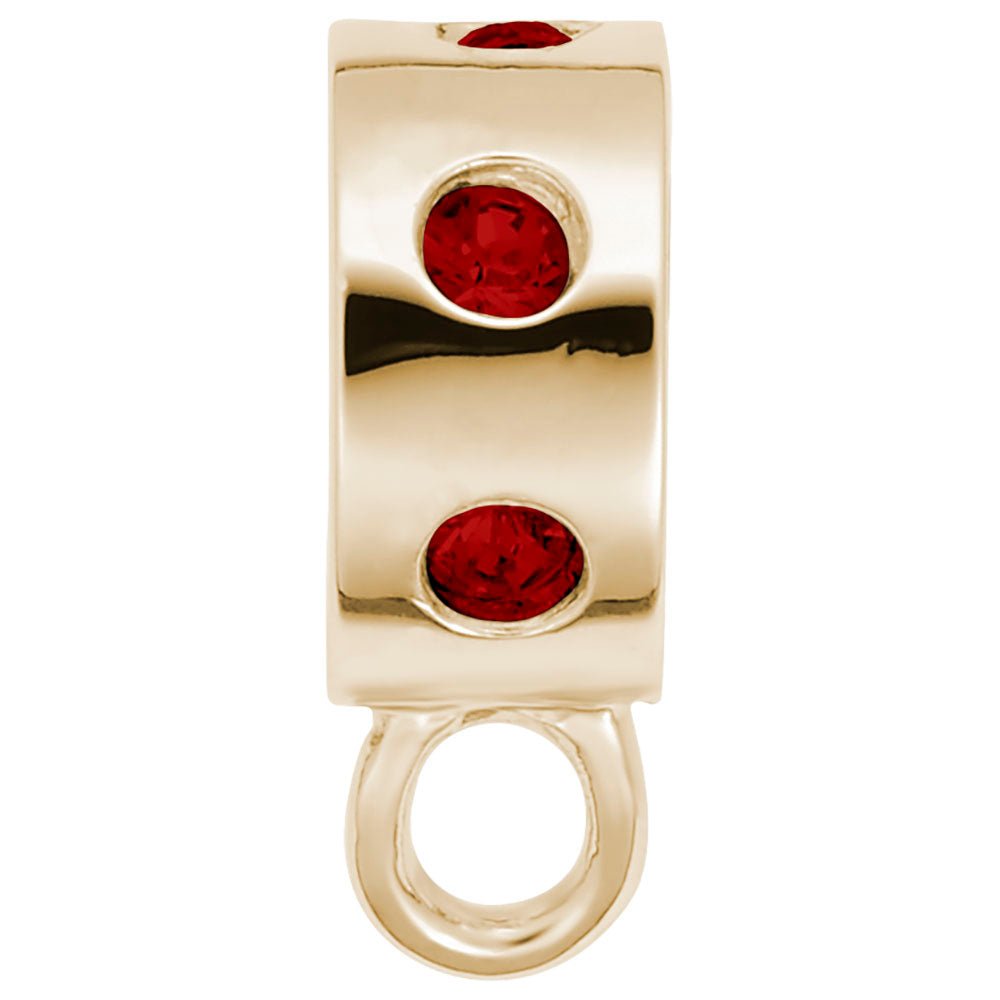 Rembrandt Charms - Charmdrop Red Stones - 9150-007 Rembrandt Charms Charm Birmingham Jewelry