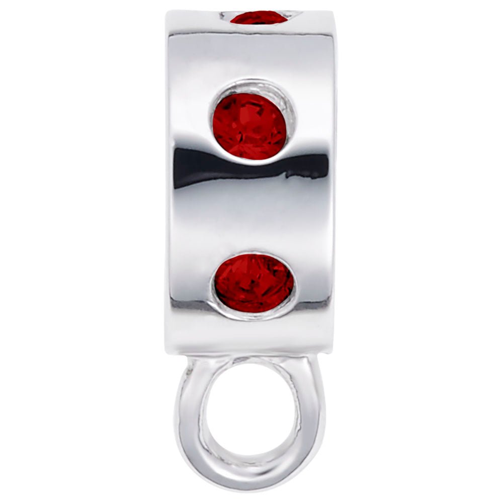 Rembrandt Charms - Charmdrop Red Stones - 9150-007 Rembrandt Charms Charm Birmingham Jewelry