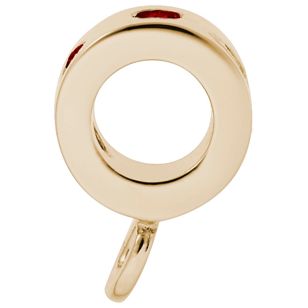 Rembrandt Charms - Charmdrop Red Stones - 9150-007 Rembrandt Charms Charm Birmingham Jewelry