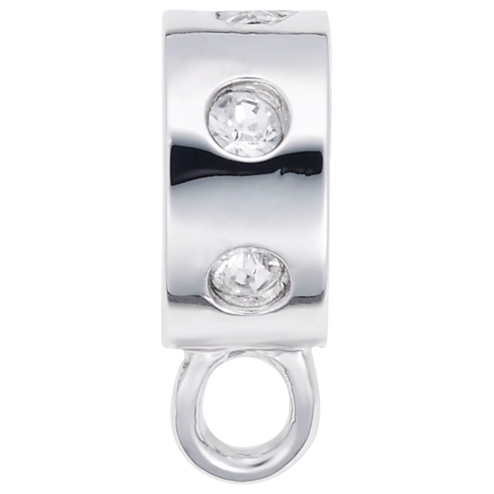 Rembrandt Charms - Charmdrop White Stones - 9150-004 Rembrandt Charms Charm Birmingham Jewelry