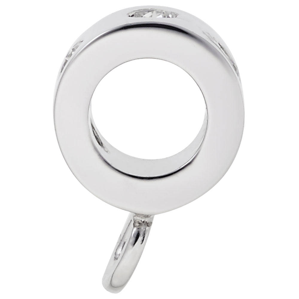 Rembrandt Charms - Charmdrop White Stones - 9150-004 Rembrandt Charms Charm Birmingham Jewelry