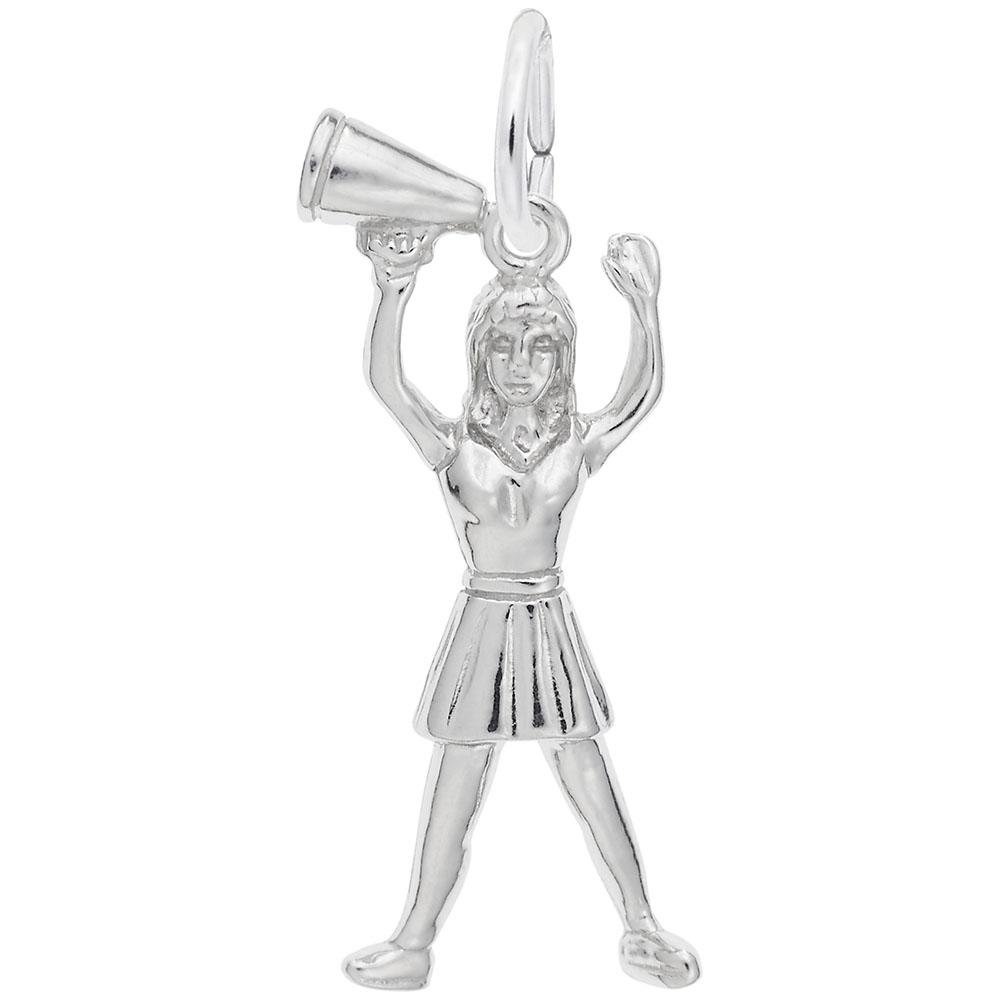 Rembrandt Charms - Cheerleader with Megaphone Charm - 0236 Rembrandt Charms Charm Birmingham Jewelry