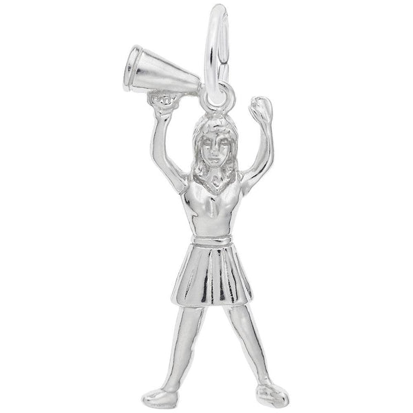 Rembrandt Charms - Cheerleader with Megaphone Charm - 0236 Rembrandt Charms Charm Birmingham Jewelry 