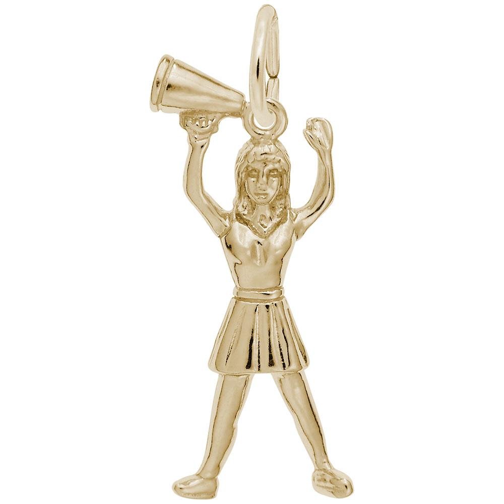 Rembrandt Charms - Cheerleader with Megaphone Charm - 0236 Rembrandt Charms Charm Birmingham Jewelry