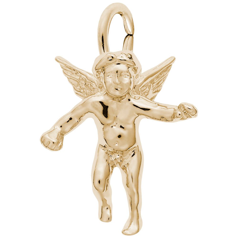 Rembrandt Charms - Cherub Angel Charm - 0520 Rembrandt Charms Charm Birmingham Jewelry