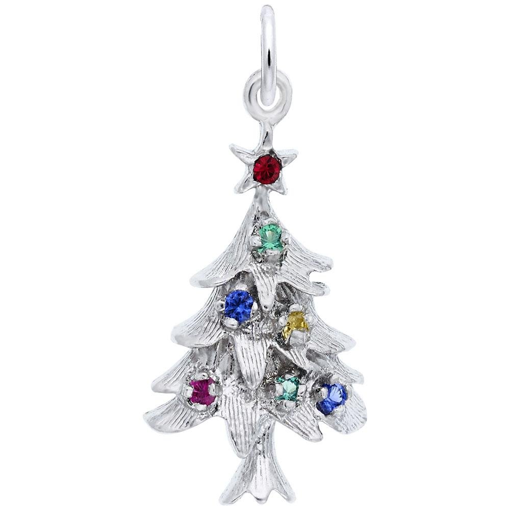 Rembrandt Charms - Christmas Tree With Ornaments Charm - 2335 Rembrandt Charms Charm Birmingham Jewelry