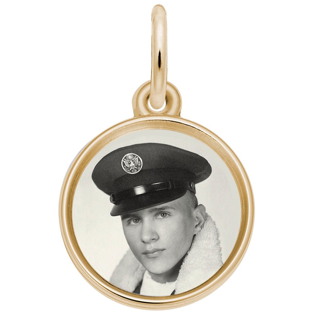 Rembrandt Charms - Circle Photoart Charm - 8621 Rembrandt Charms Charm Birmingham Jewelry