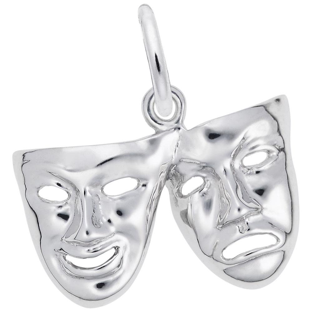 Rembrandt Charms - Comedy & Tragedy Masks Charm - 2123 Rembrandt Charms Charm Birmingham Jewelry