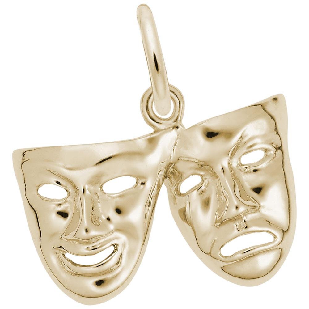 Rembrandt Charms - Comedy & Tragedy Masks Charm - 2123 Rembrandt Charms Charm Birmingham Jewelry
