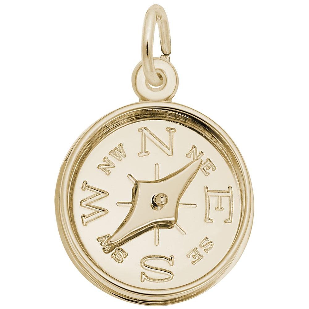 Rembrandt Charms - Compass with Needle Charm - 8327 Rembrandt Charms Charm Birmingham Jewelry