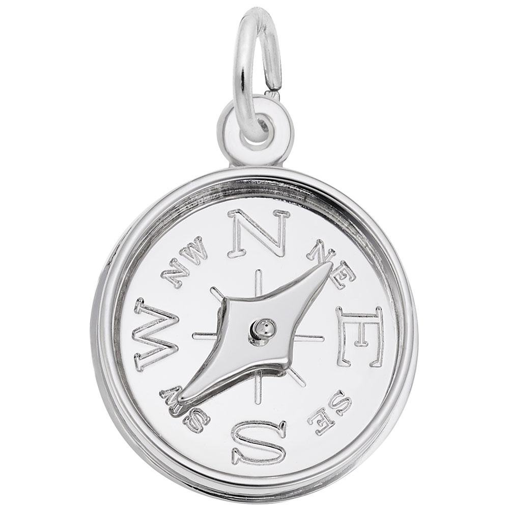 Rembrandt Charms - Compass with Needle Charm - 8327 Rembrandt Charms Charm Birmingham Jewelry