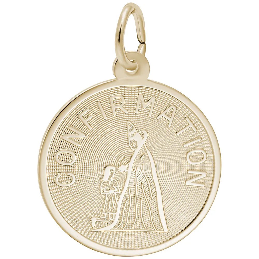 Rembrandt Charms - Confirmation Disc Charm - 7807 Rembrandt Charms Charm Birmingham Jewelry