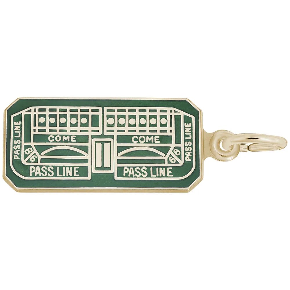Rembrandt Charms - Craps Table Charm - 8332 Rembrandt Charms Charm Birmingham Jewelry