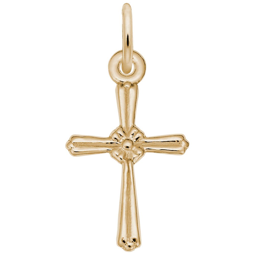 Rembrandt Charms - Cross Accent Charm - 6004 Rembrandt Charms Charm Birmingham Jewelry