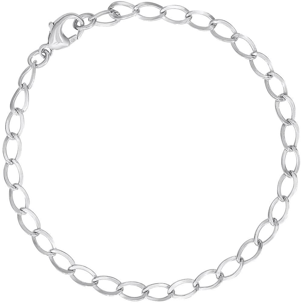 Rembrandt Charms - Curb Link Classic Charm Bracelet - 20-0111 Rembrandt Charms Bracelet Birmingham Jewelry