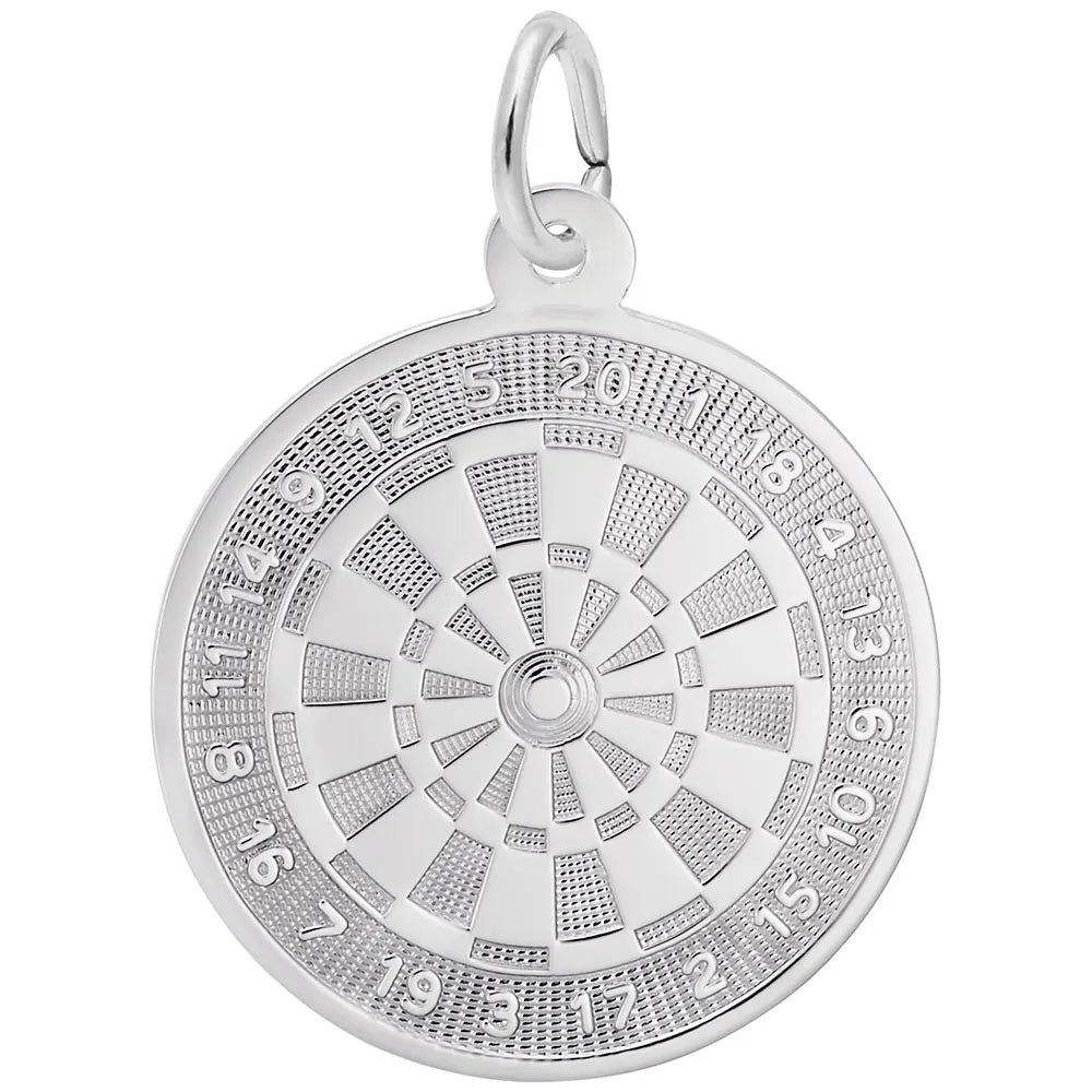 Rembrandt Charms - Dart Board Charm - 7846 Rembrandt Charms Charm Birmingham Jewelry