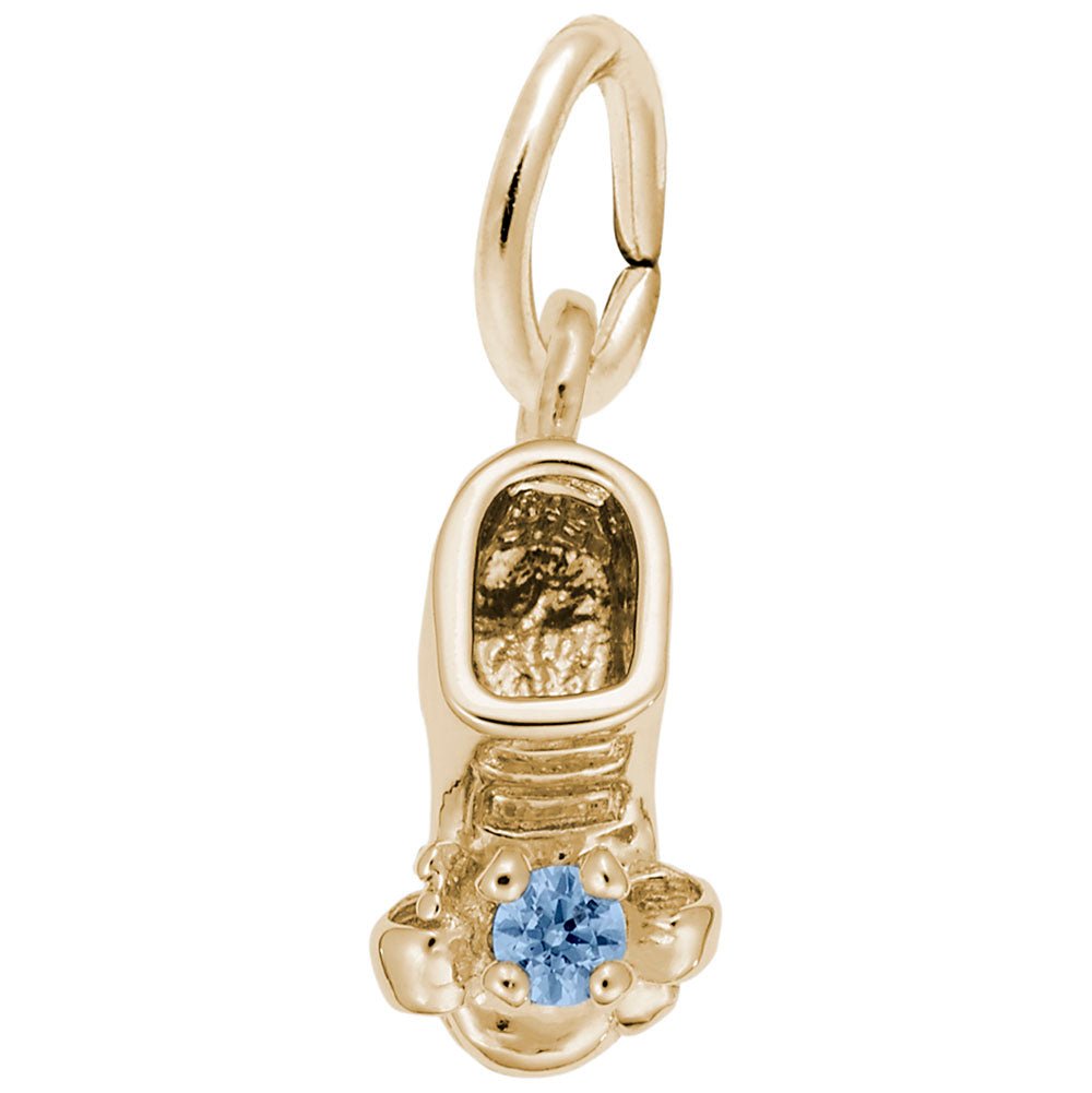 Rembrandt Charms - December Baby Bootie Charm - 0473-012 Rembrandt Charms Charm Birmingham Jewelry