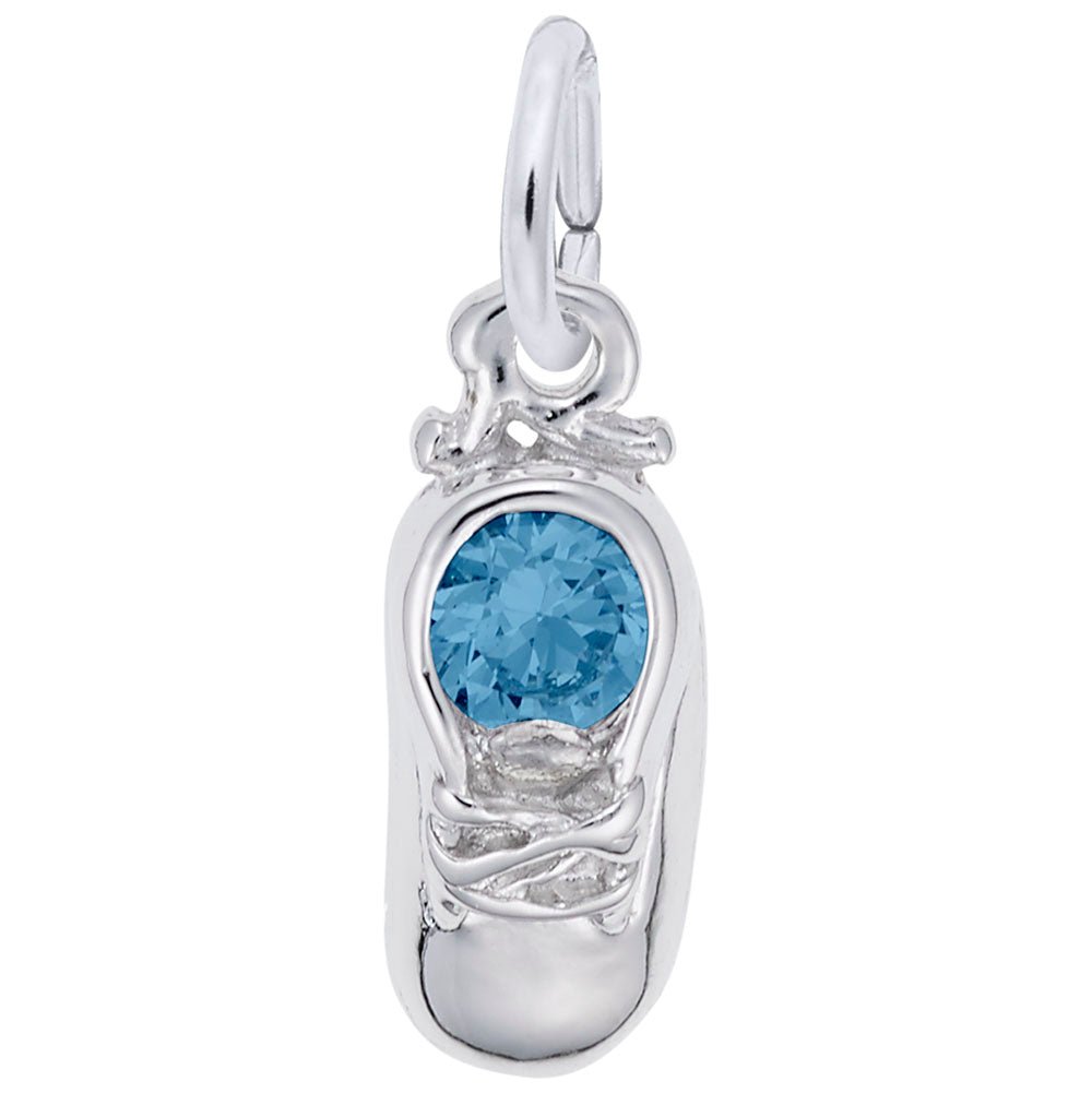 Rembrandt Charms - December Baby Shoe Charm - 2734-012 Rembrandt Charms Charm Birmingham Jewelry