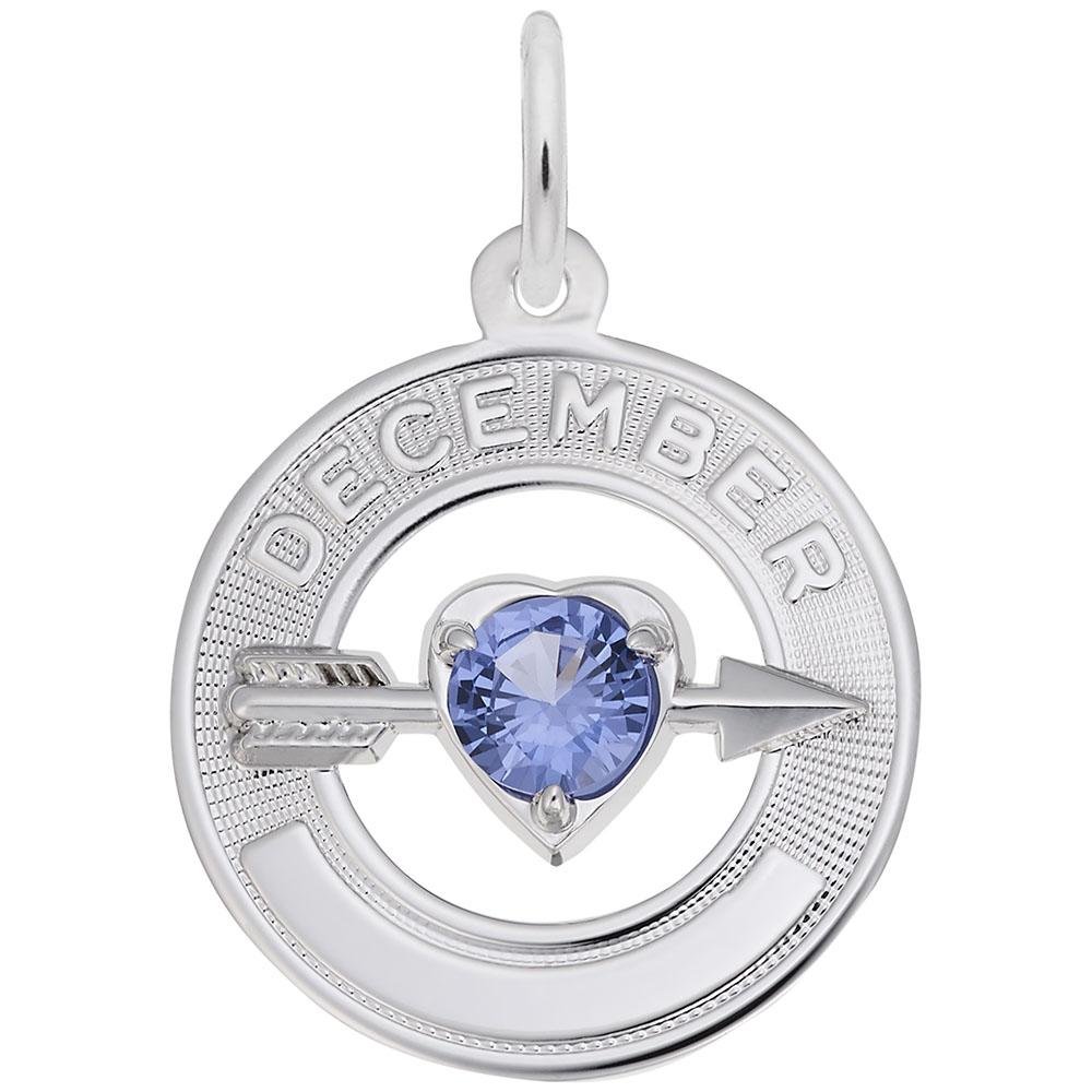 Rembrandt Charms - December Love Birthstone Charm - 3342 Rembrandt Charms Charm Birmingham Jewelry