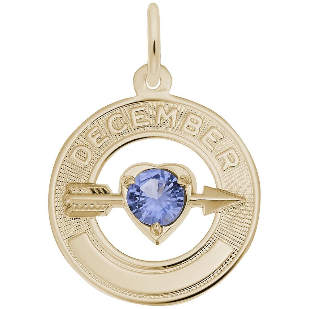 Rembrandt Charms - December Love Birthstone Charm - 3342 Rembrandt Charms Charm Birmingham Jewelry