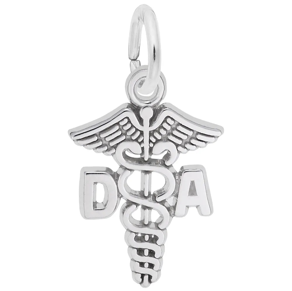 Rembrandt Charms - Dental Assistant Caduceus Charm - 5330 Rembrandt Charms Charm Birmingham Jewelry