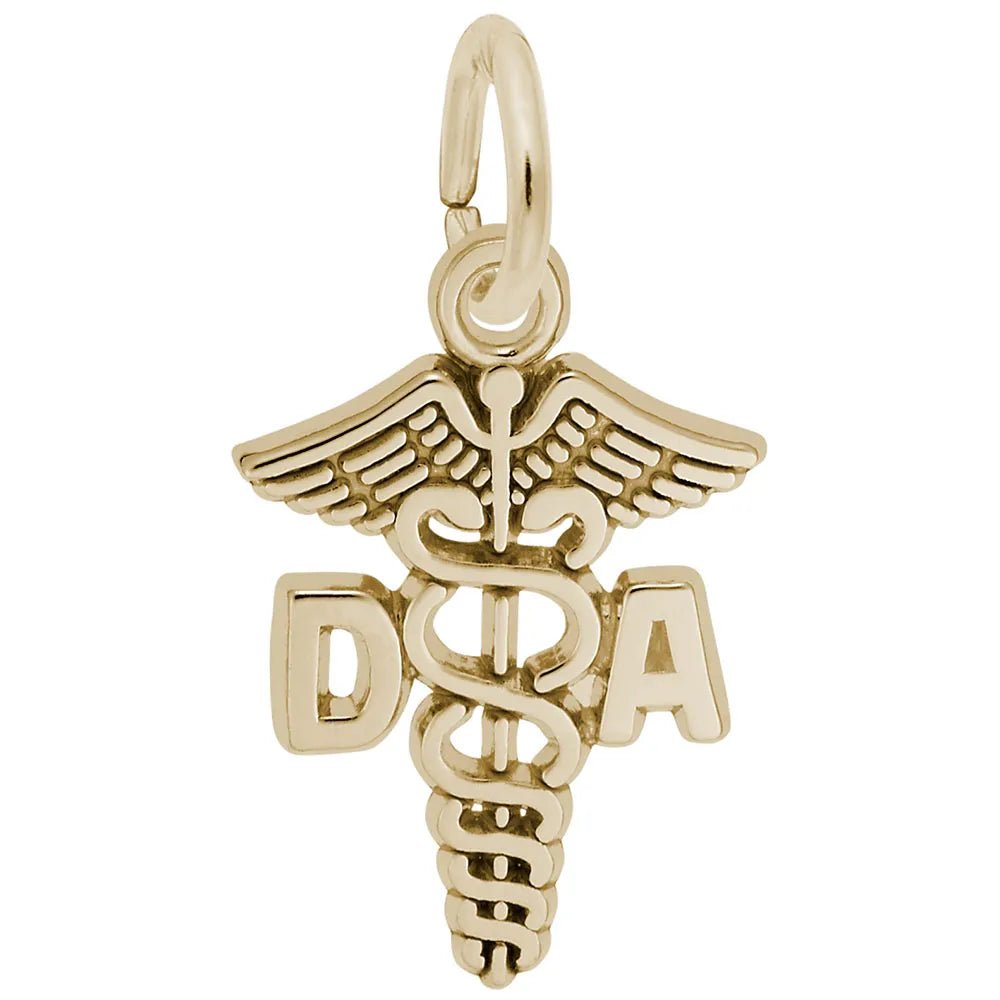 Rembrandt Charms - Dental Assistant Caduceus Charm - 5330 Rembrandt Charms Charm Birmingham Jewelry