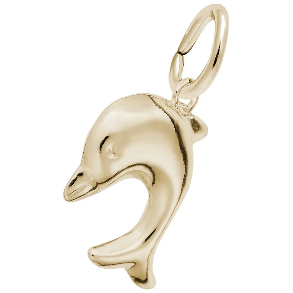 Rembrandt Charms - Diving Dolphin Charm - 2295 Rembrandt Charms Charm Birmingham Jewelry