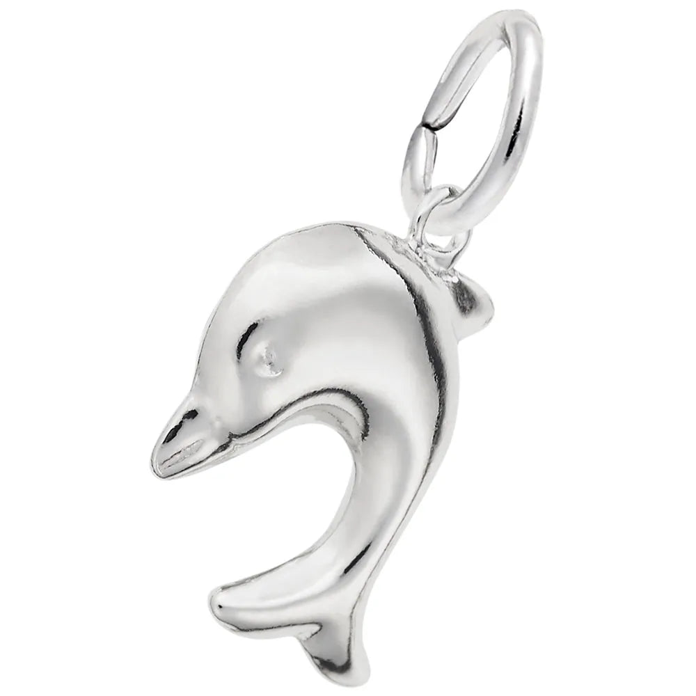 Rembrandt Charms - Diving Dolphin Charm - 2295 Rembrandt Charms Charm Birmingham Jewelry