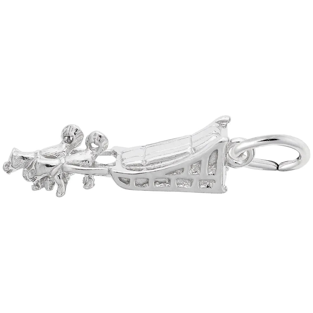 Rembrandt Charms - Dog Sled Charm - 3395 Rembrandt Charms Charm Birmingham Jewelry