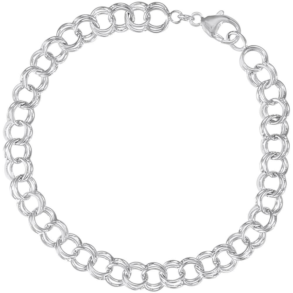 Rembrandt Charms - Double Link Classic Bracelet With Lobster Claw - 20-0021 Rembrandt Charms Bracelet Birmingham Jewelry
