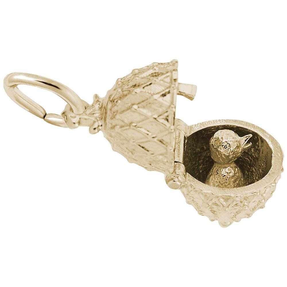 Rembrandt Charms - Easter Egg with Chick Charm - 8135 Rembrandt Charms Charm Birmingham Jewelry