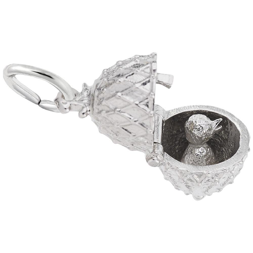Rembrandt Charms - Easter Egg with Chick Charm - 8135 Rembrandt Charms Charm Birmingham Jewelry