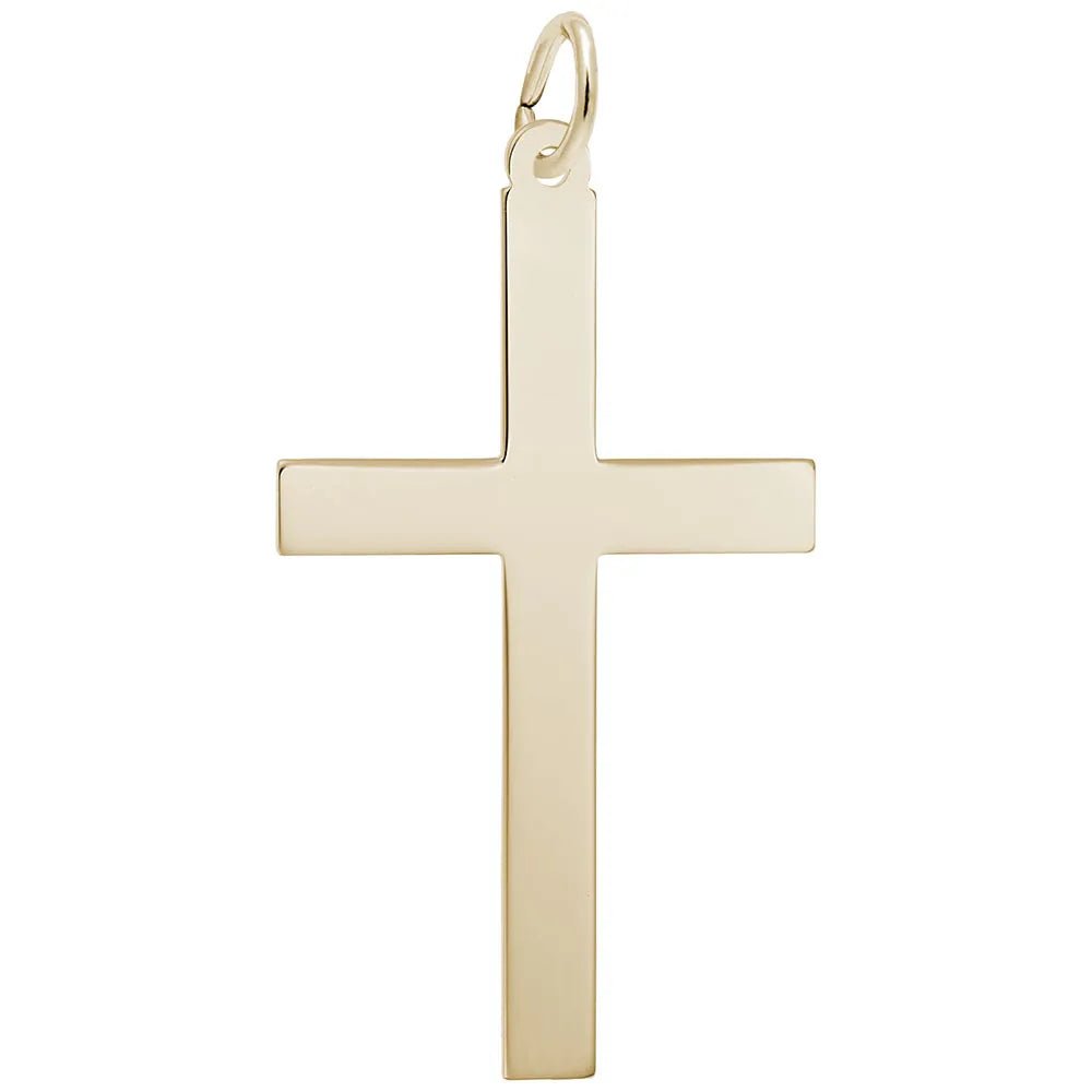 Rembrandt Charms - Extra Large Plain Cross Charm - 4907 Rembrandt Charms Charm Birmingham Jewelry