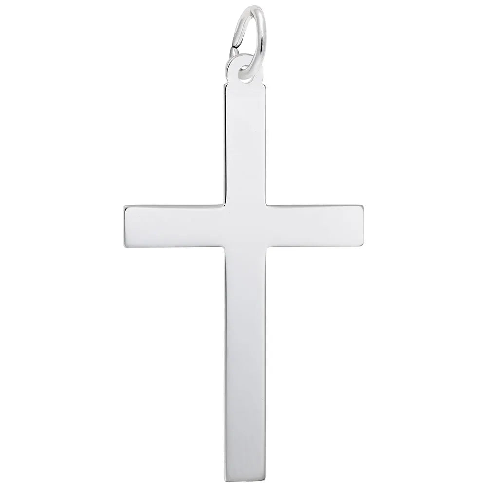 Rembrandt Charms - Extra Large Plain Cross Charm - 4907 Rembrandt Charms Charm Birmingham Jewelry