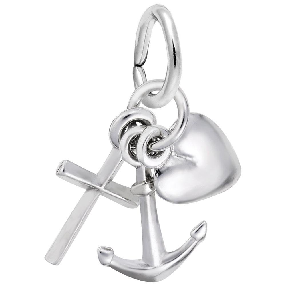 Rembrandt Charms - Faith, Hope, Charity Accent Charm - 0908 Rembrandt Charms Charm Birmingham Jewelry