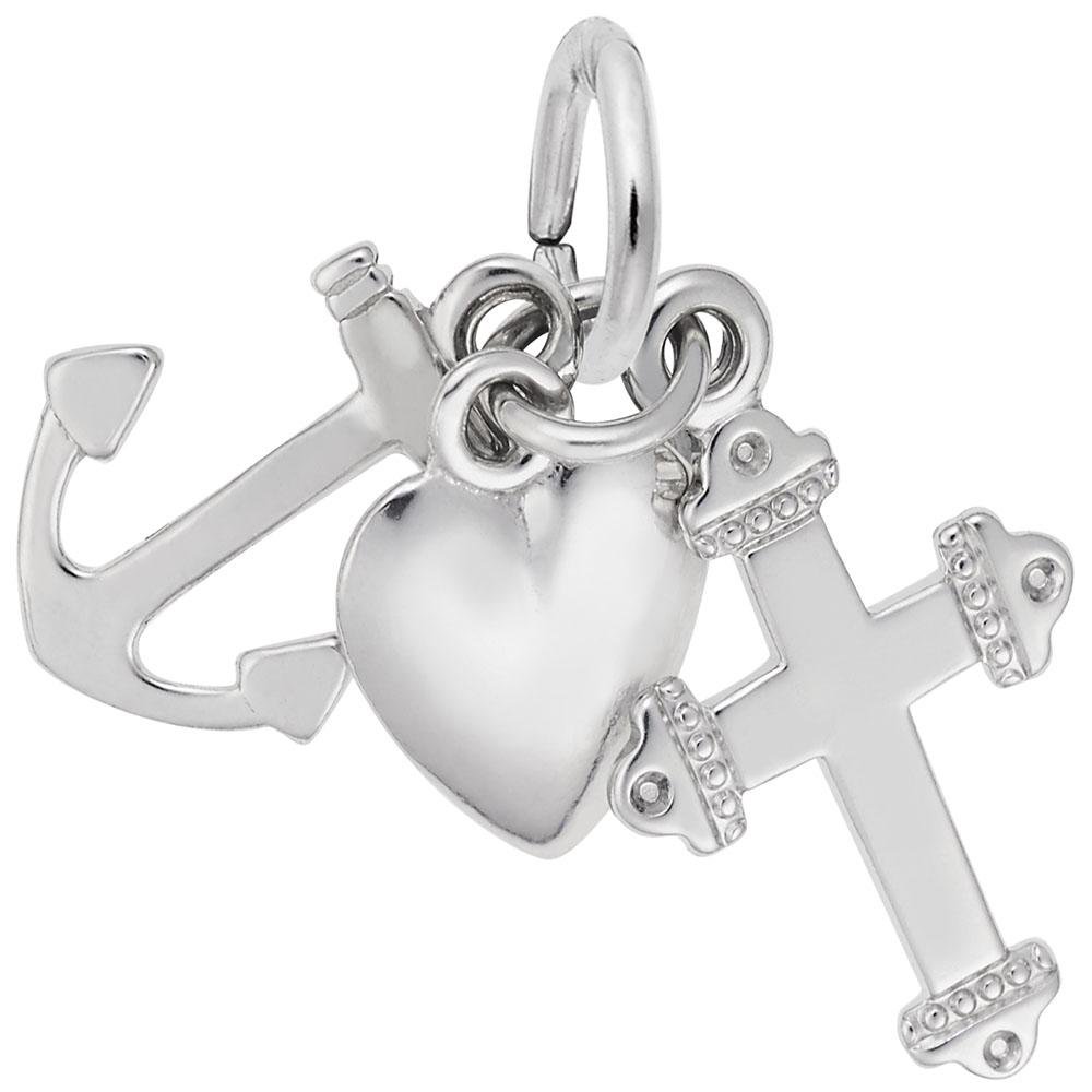 Rembrandt Charms - Faith, Hope, Charity Charm - 0541 Rembrandt Charms Charm Birmingham Jewelry