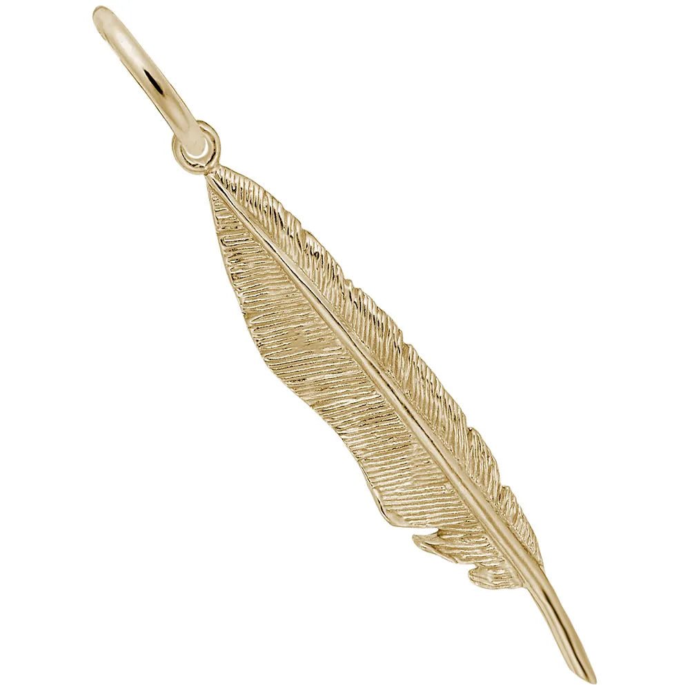 Rembrandt Charms - Feather Charm - 6589 Rembrandt Charms Charm Birmingham Jewelry