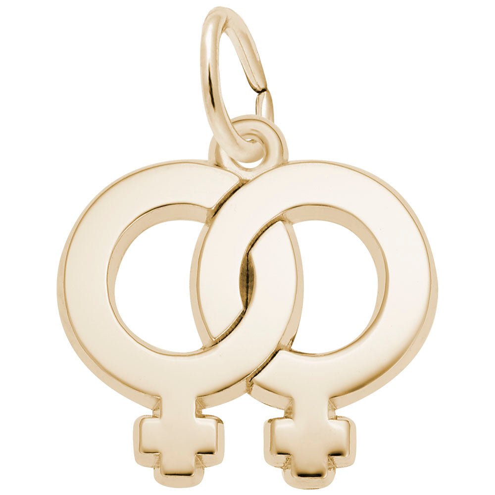 Rembrandt Charms - Female Twins Charm - 3053 Rembrandt Charms Charm Birmingham Jewelry