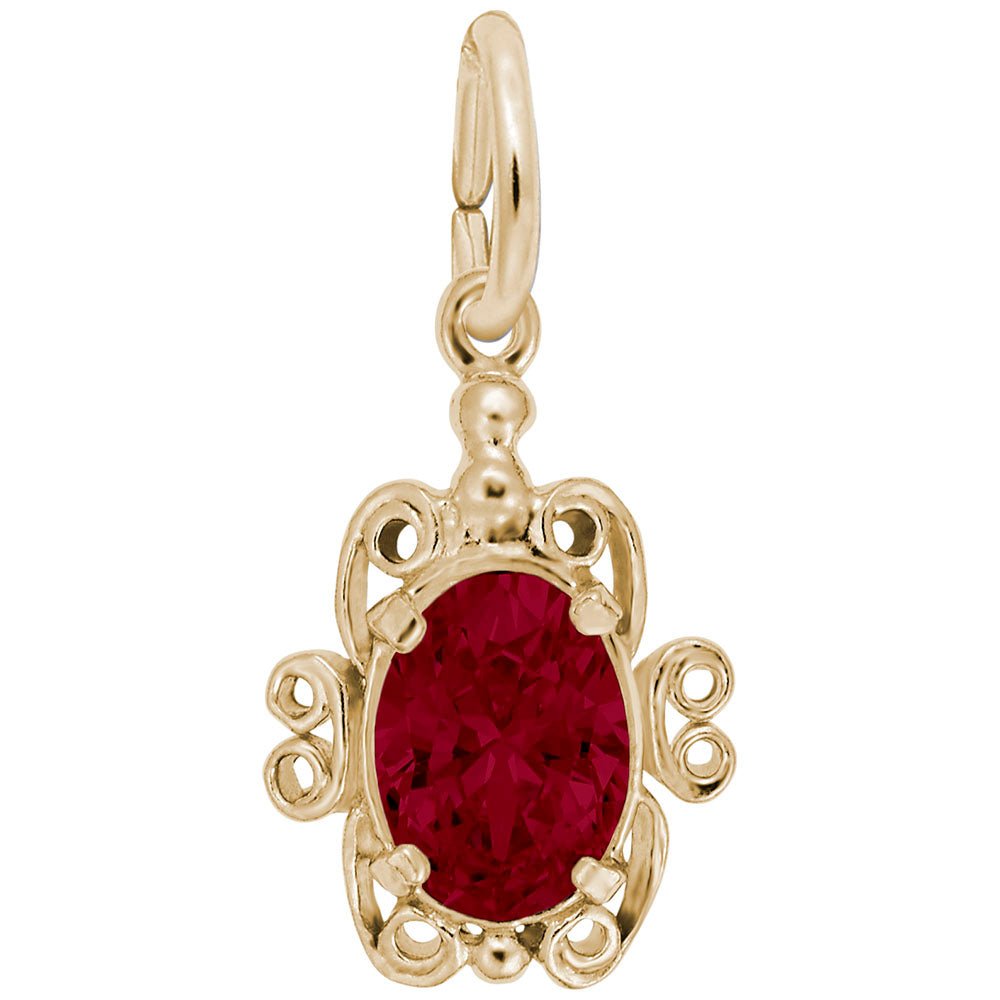 Rembrandt Charms - Filigree January Stone Charm - 4764-001 Rembrandt Charms Charm Birmingham Jewelry