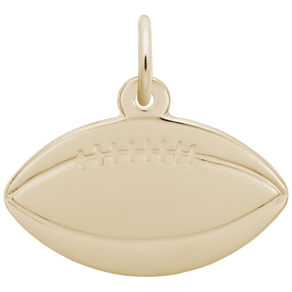 Rembrandt Charms - Flat Football Charm - 7787 Rembrandt Charms Charm Birmingham Jewelry