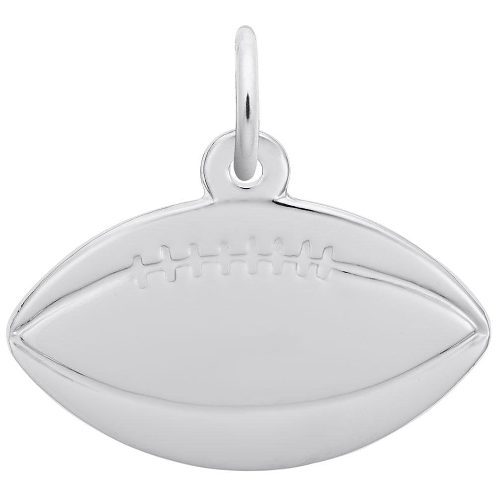 Rembrandt Charms - Flat Football Charm - 7787 Rembrandt Charms Charm Birmingham Jewelry