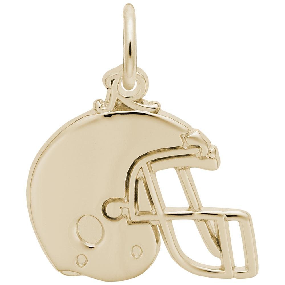 Rembrandt Charms - Flat Football Helmet Charm - 8265 Rembrandt Charms Charm Birmingham Jewelry