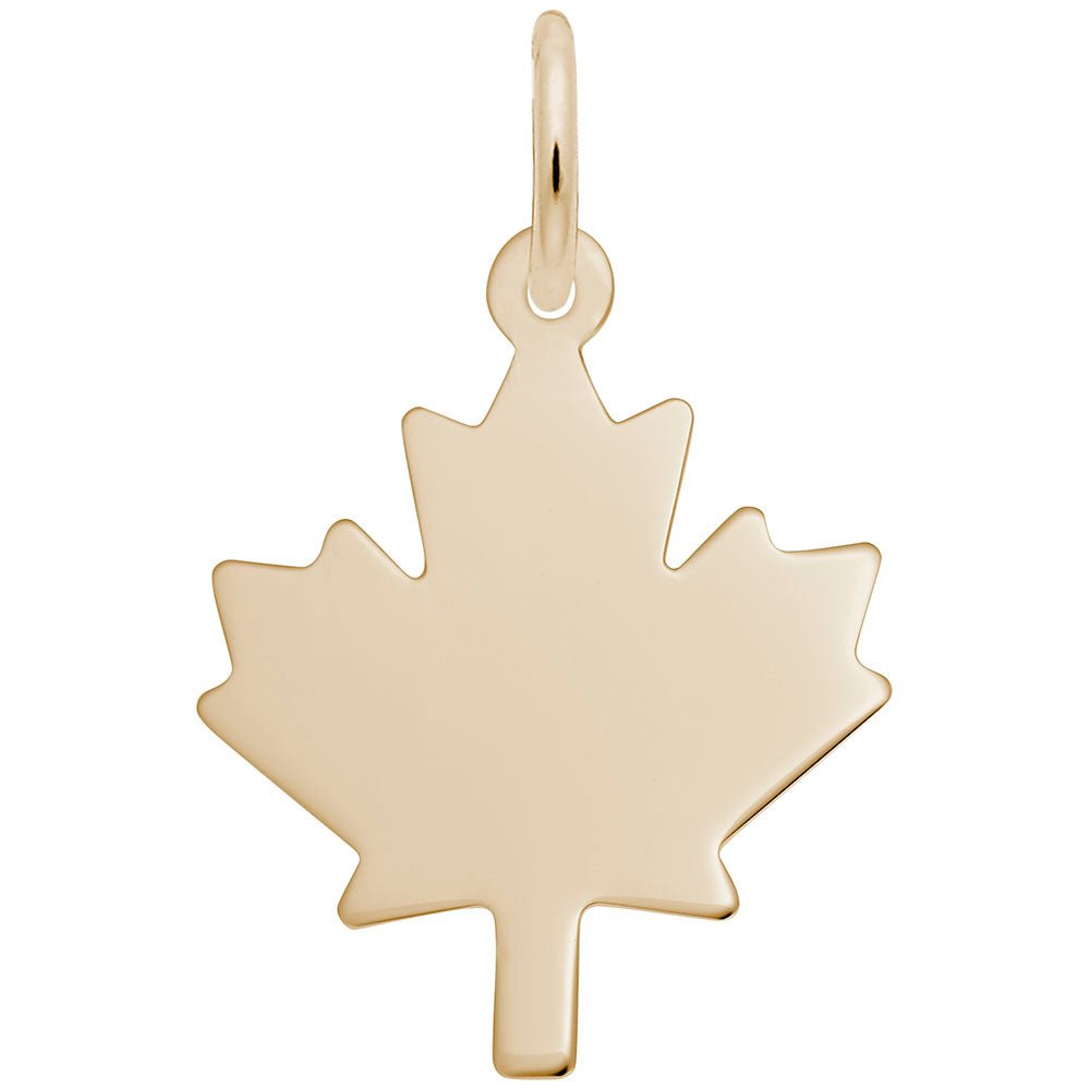 Rembrandt Charms - Flat Maple Leaf Charm – 3392 Rembrandt Charms Charm Birmingham Jewelry