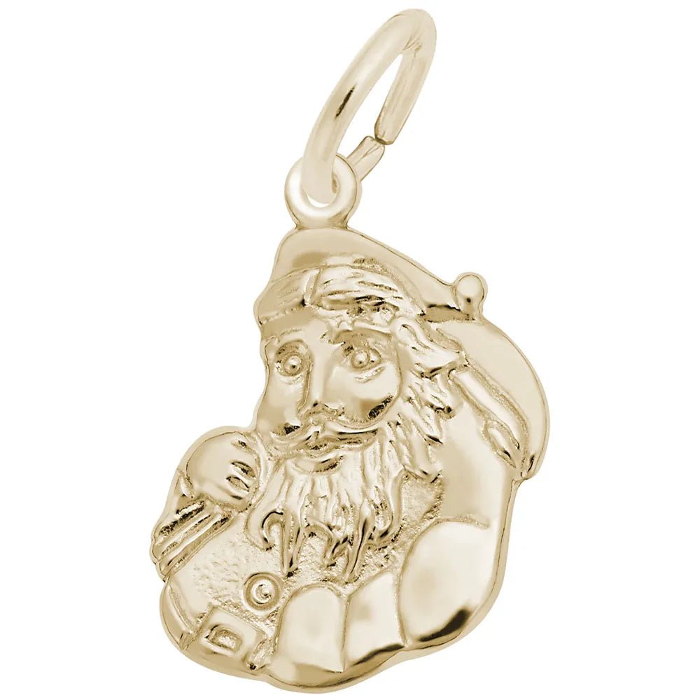 Rembrandt Charms - Flat Santa Charm - 4486 Rembrandt Charms Charm Birmingham Jewelry